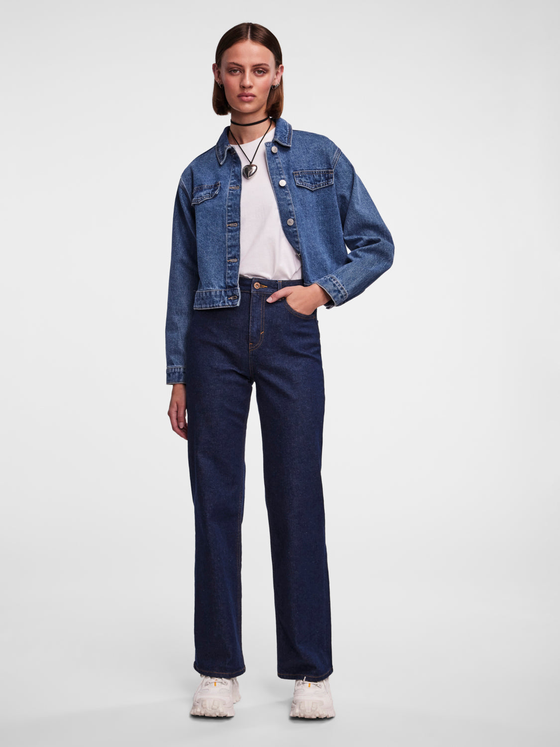 PCHOLLY Jeans - Dark Blue Denim